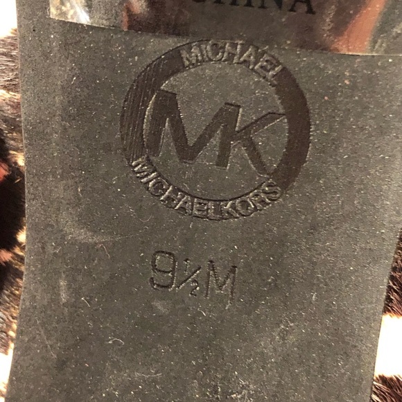 Michael Kors Amara Zebra Print Heels Real Calf Hair Brown/Cream Size 9.5 NWT - Picture 6 of 7